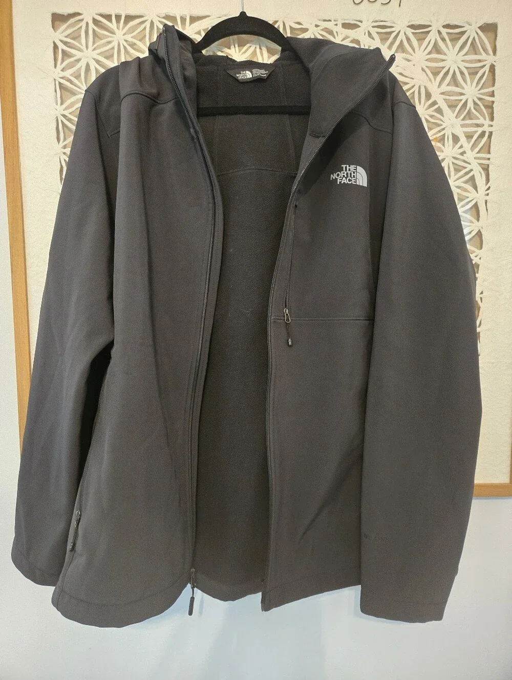 Men’s The North Face Apex Bionic Softshell Jacket XXL Black Windproof Zip Front